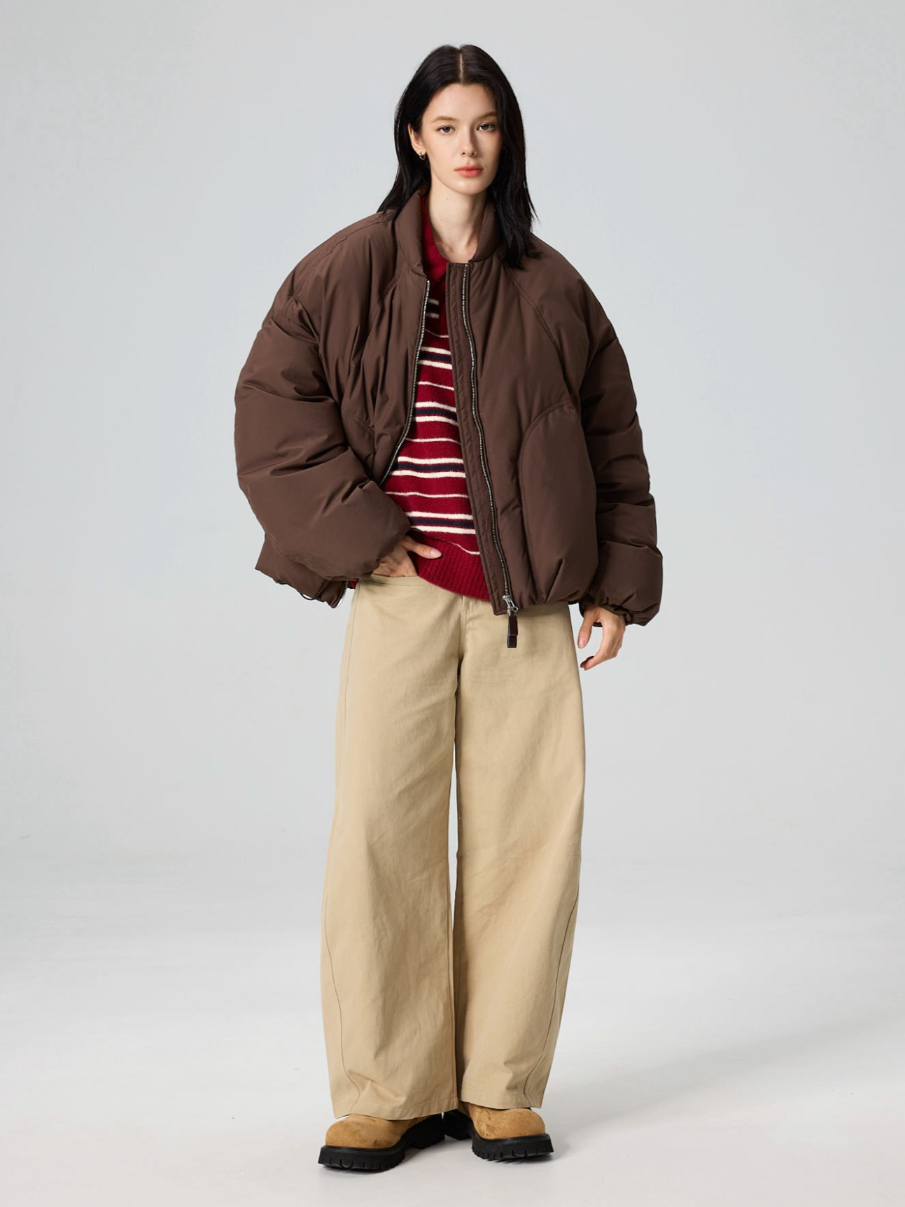 多色宽松冬款加厚保暖羽绒服